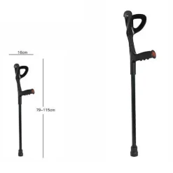 STAMPELLA CANADESE BASTONE ALLUMINIO ALTEZZA REGOLABILE LEGGERA ORTOPEDIA 64226