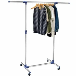 STAND APPENDIABITI IN METALLO CON BASE RUOTE ASTE TELESCOPICHE REGOLABILE 69064