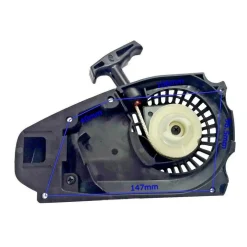 STARTER AVVIATORE PER MOTOSEGA A SCOPPIO 25CC ACCENSIONE RICAMBI UNIVERSALE NERO