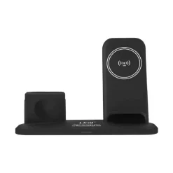 STAZIONE DI RICARICA RAPIDA WIRELESS 3 IN 1 PER IPHONE APPLE WATCH AIRPODS W8899