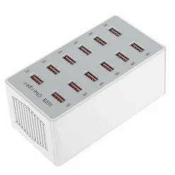 STAZIONE DI RICARICA USB DOCK CON 12 PORTE USB 60W MULTIFUNZIONE PRESA Q-CD12P