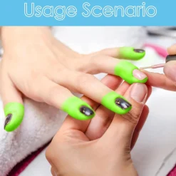 STENCIL PER SMALTO UNGHIE 30PZ ADESIVO PROTEZIONE PER DITA A FORMA DI U NAIL ART