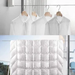 STENDIBIANCHERIA RETRATTILE ACCIAIO CORDA BUCATO 4.2MT ESTENSIBILE PER INTERNI ESTERNI