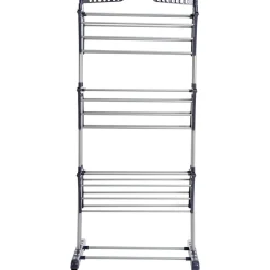 STENDIBIANCHERIA VERTICALE A TORRE PIEGHEVOLE A TORRE SALVASPAZIO 3 PIANI RUOTE