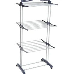 STENDIBIANCHERIA VERTICALE A TORRE PIEGHEVOLE A TORRE SALVASPAZIO 3 PIANI RUOTE