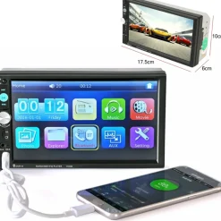 STEREO 7023B LCD 7,0" FULL HD 1080p AUTO MP4 MP5 RADIO FM BLUETOOTH TELECOMANDO