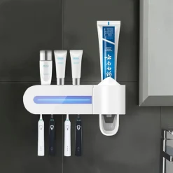 STERILIZZATORE PER SPAZZOLINO DISPENSER DENTIFRICIO SUPPORTO SPAZZOLINI LW-Y01