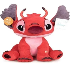 STITCH MORBIDO PELUCHE PARLANTE ROSSO 35 CM PUPAZZO SONORO BAMBINI LILO & STITCH