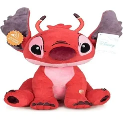 STITCH MORBIDO PELUCHE ROSSO 60CM PUPAZZO SONORO PARLANTE BAMBINI LILO & STITCH