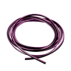 STRISCIA PROFILO DECORATIVA ADESIVO CROMATO CROMATA VIOLA WS1180 5 METRI AUTO