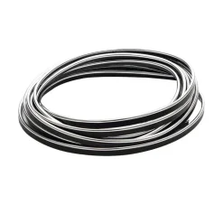 STRISCIA PROFILO DECORATIVA ADESIVO CROMATO CROMATA ARGENTO WS1180 INTERNO AUTO