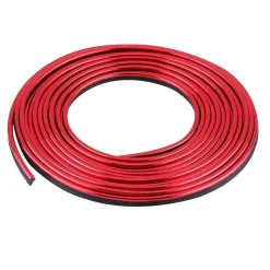STRISCIA PROFILO DECORATIVA ADESIVO CROMATO CROMATA ROSSO WS1180 INTERNO AUTO