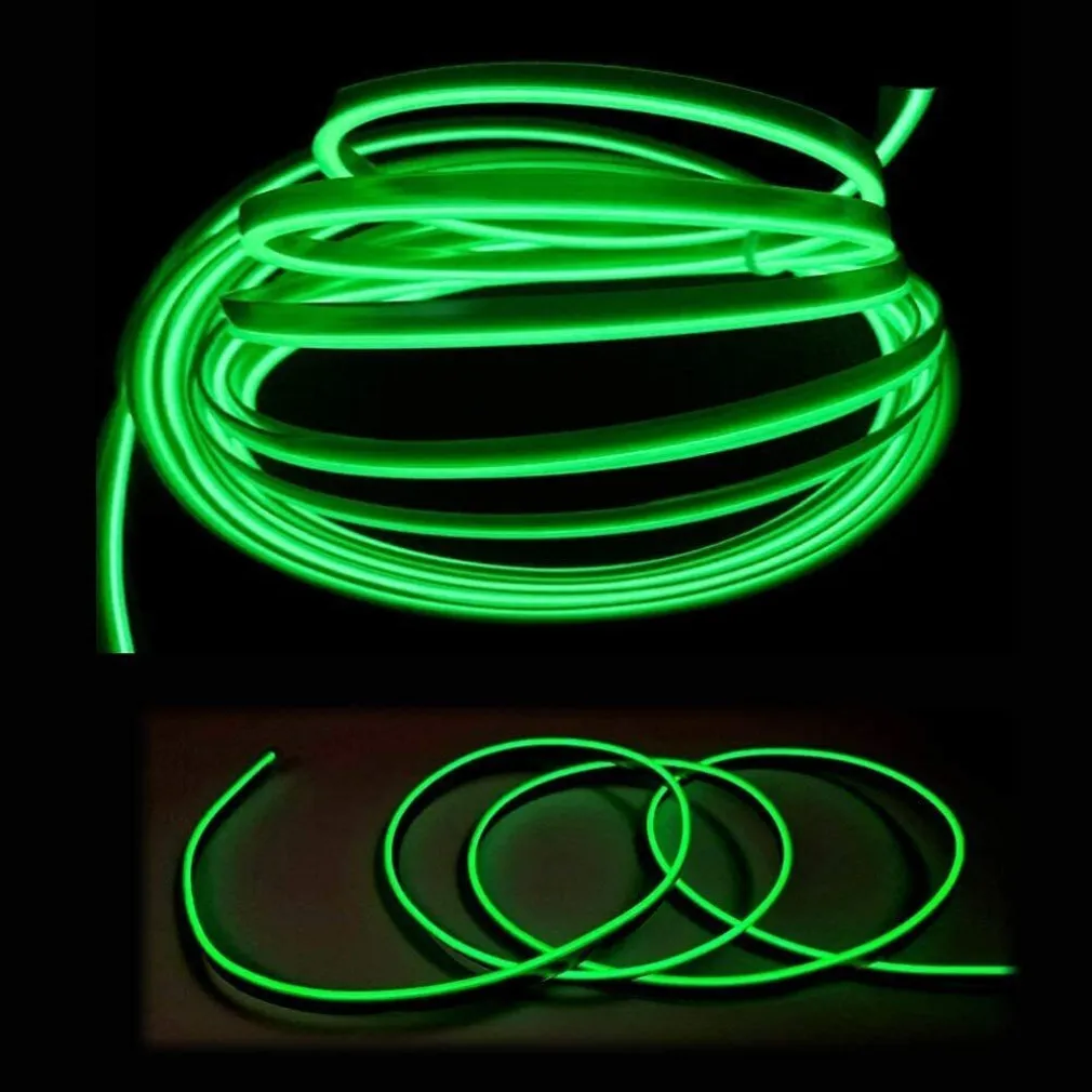 STRISCIA STRIP LED PER INTERNI AUTO A 12V FIBRA OTTICA LUCE DECORATIVA ATMOSFERA