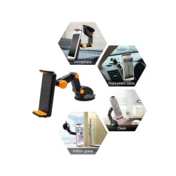 SUPPORTO AUTO UNIVERSALE A VENTOSA 360° GRADI PER CELLULARE SMARTPHONE TABLET