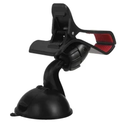 SUPPORTO AUTO UNIVERSALE VENTOSA A PINZA PER SMARTPHONE CELLULARE NAVIGATORE