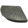 SUPPORTO BASE PER OMBRELLONE PESO PIEDE D'APPOGGIO CON MANIGLIA METALLO NERO 020701