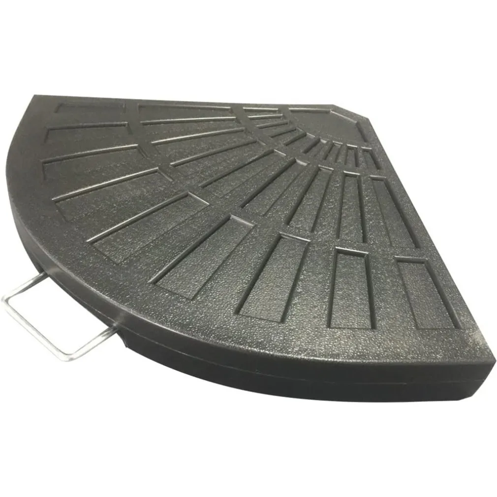 SUPPORTO BASE PER OMBRELLONE PESO PIEDE D'APPOGGIO CON MANIGLIA METALLO NERO 020701