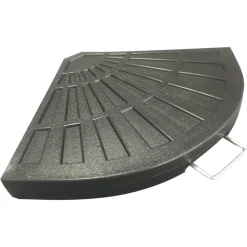 SUPPORTO BASE PER OMBRELLONE PESO PIEDE D'APPOGGIO NERO CON MANIGLIA METALLO 020702