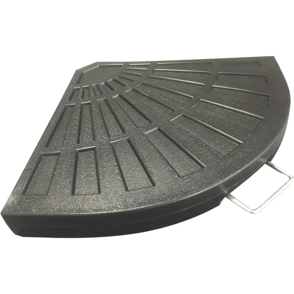 SUPPORTO BASE PER OMBRELLONE PESO PIEDE D'APPOGGIO NERO CON MANIGLIA METALLO 020702