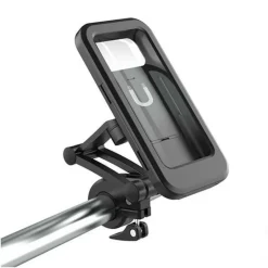 SUPPORTO CUSTODIA PORTA CELLULARE IMPERMEABILE PER MOTO BICI FINO 6.7