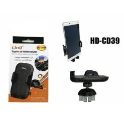 SUPPORTO DA AUTO ATTACCO SLOT CD AUTORADIO SMARTPHONE LINQ HD-CD39