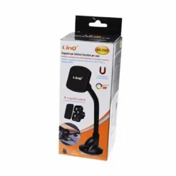 SUPPORTO DA AUTO UNIVERSALE PER SMARTPHONE FLESSIBILE A VENTOSA MAGNETICO HD-2563