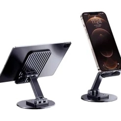 SUPPORTO DA TAVOLO PER TABLET SMARTPHONE UNIVERSALE CON BASE E SNODO REGOLABILE