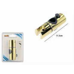 SUPPORTO DOCCETTA SCORREVOLE PER ASTA SALISCENDI DOCCIA BAGNO REGOLABILE ORO 87142