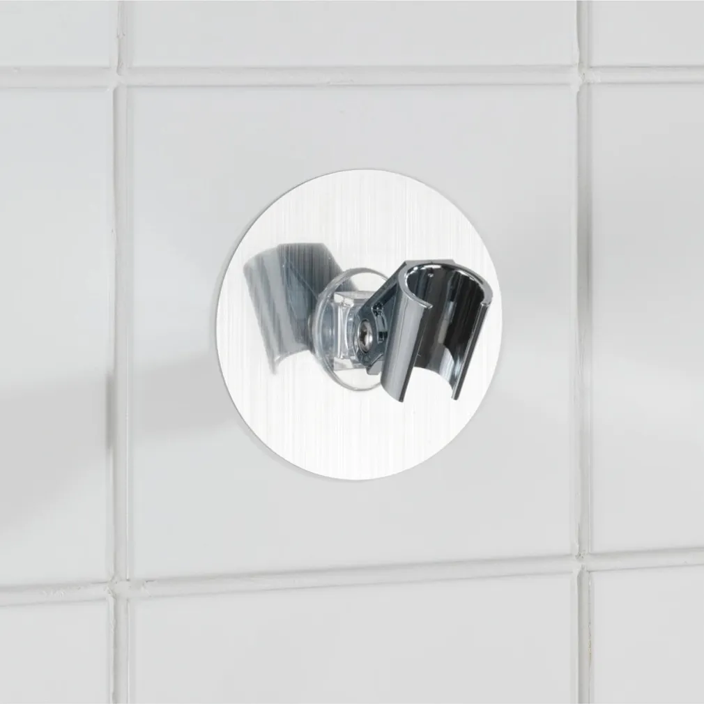 SUPPORTO DOCCETTA SOFFIONE DOCCIA BAGNO MONTAGGIO A PARETE CON BIADESIVO 79833