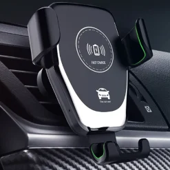 SUPPORTO MAGNETICO CARICABATTERIA WIRELESS AUTO PORTA CELLULARE UNIVERSALE