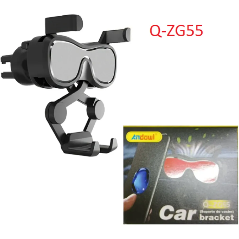 SUPPORTO MOBILE PER AUTO Q-ZG55 PORTACELLULARE ATTACCO PRESA ARIA ROTAZIONE 360°