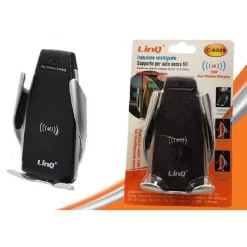 SUPPORTO PER AUTO PRESA ARIA CON CARICABATTERIA WIRELESS PER SMARTPHONE C-9A09