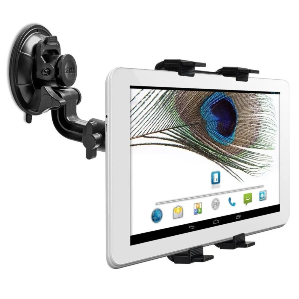 SUPPORTO PER AUTO UNIVERSALE CON VENTOSA PER TUTTI I TABLET PORTA ROTAZIONE 360°