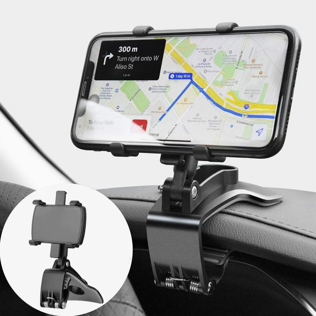 SUPPORTO PER CELLULARE DA AUTO GIREVOLE A 360° PER SMARTPHONE DA 4 A 7 POLLICI