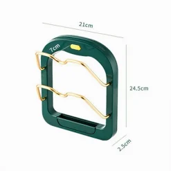 SUPPORTO PER COPERCHIO PENTOLA MESTOLI A PARETE UTENSILI CUCINA SALVASPAZIO