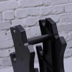 SUPPORTO PER MANUBRI PESI A 3 LIVELLI PER ACCESSORI FITNESS PALESTRA CASA NERO