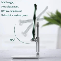 SUPPORTO PER TELEFONI CELLULARI TABLET DA TAVOLO Q-ZJ303 BASE MOBILE PIEGHEVOLE