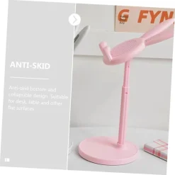 SUPPORTO PER TELEFONO CELLULARE FORMA DI CONIGLIETTO TREPPIEDE PORTATILE IN PLASTICA