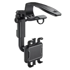 SUPPORTO PER TELEFONO CELLULARE MULTIFUNZIONALE PER AUTO ROTAZIONE DI 360° HD1667