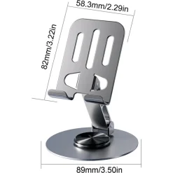 SUPPORTO PER TELEFONO CELLULARE CON ROTAZIONE A 360 GRADI REGOLABILE DA SCRIVANIA