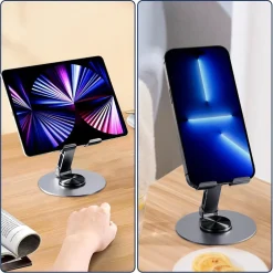 SUPPORTO PER TELEFONO CELLULARE CON ROTAZIONE A 360 GRADI REGOLABILE DA SCRIVANIA