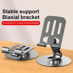 SUPPORTO PER TELEFONO CELLULARE CON ROTAZIONE A 360 GRADI REGOLABILE DA SCRIVANIA