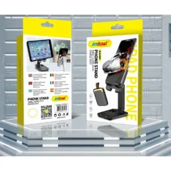 SUPPORTO PORTA CELLULARE UNIVERSALE REGOLABILE TABLET TELEFONO DA TAVOLO Q-ZJ300