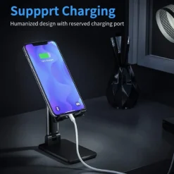 SUPPORTO PORTA CELLULARE UNIVERSALE REGOLABILE TABLET TELEFONO DA TAVOLO Q-ZJ300