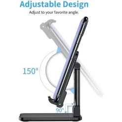 SUPPORTO PORTA CELLULARE UNIVERSALE REGOLABILE TABLET TELEFONO DA TAVOLO Q-ZJ300