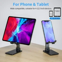 SUPPORTO PORTA CELLULARE UNIVERSALE REGOLABILE TABLET TELEFONO DA TAVOLO Q-ZJ300