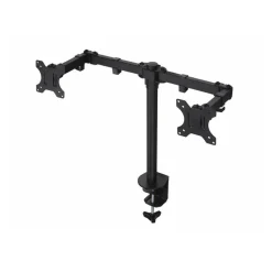 SUPPORTO STAFFA MONTAGGIO PER DOPPIO MONITOR TV DA SCRIVANIA DA 15