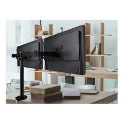 SUPPORTO STAFFA MONTAGGIO PER DOPPIO MONITOR TV DA SCRIVANIA DA 15