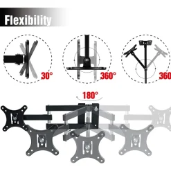 SUPPORTO STAFFA PER TELEVISORE PLASMA 12-30