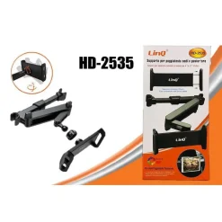 SUPPORTO STAFFA POGGIATESTA SEDILE POSTERIORE AUTO PER SMARTPHONE TABLET HD-2535